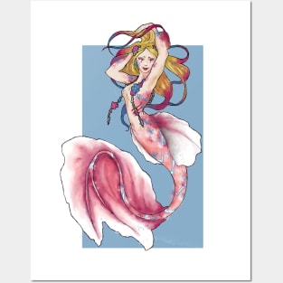 Mermaid Posters and Art